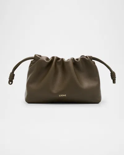 Loewe Flamenco Shoulder Bag In Smooth Leather In Brown