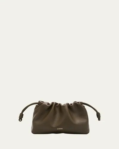 Loewe Flamenco Shoulder Bag In Smooth Leather In Brown