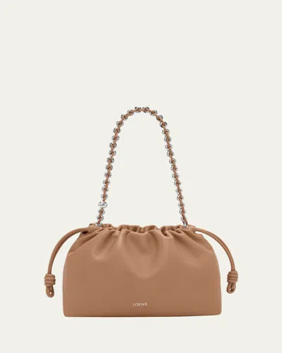 Loewe Flamenco Shoulder Bag In Smooth Leather In Brown