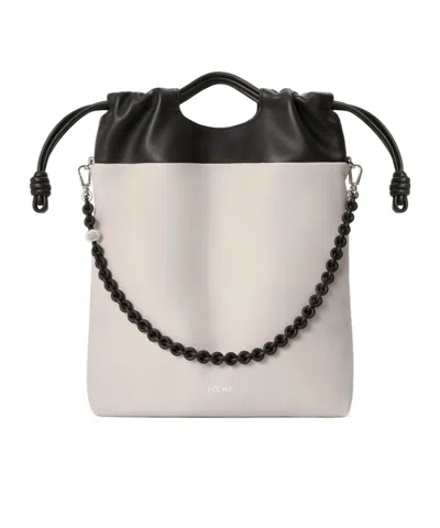Loewe Flamenco Shoulder Bag In White