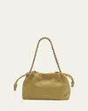 Loewe Flamenco Small Crossbody Bag In Napa Leather With Detachable Chain In 8752 Dark Butter