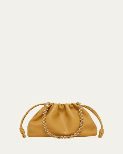 Loewe Flamenco Small Crossbody Bag In Napa Leather With Detachable Chain In Sahara
