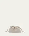 Loewe Flamenco Small Crossbody Bag In Napa Leather With Detachable Chain In Shell Grey