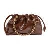 Loewe Flamenco Sparkly Purse In Brown