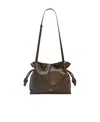Loewe Flamenco Medium Clutch Bag In Napa Leather In Brown