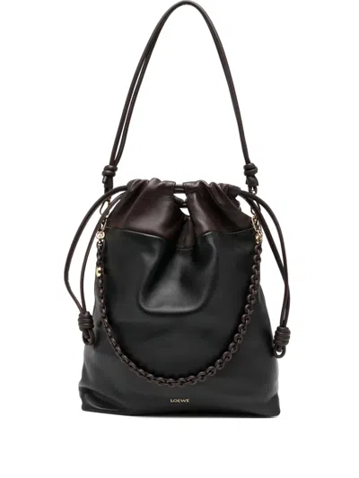 Loewe Flamenco Tote Bag In Black