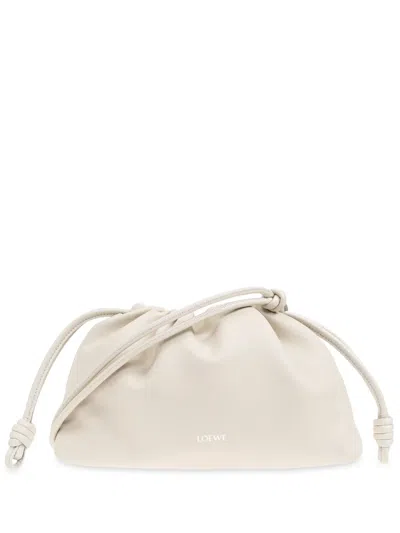 Loewe Flamenco Tote Bag In White