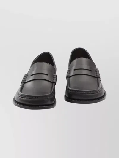Loewe Flap Back Penny Strap Loafer In Black