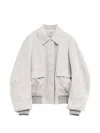 Loewe Flap-pocket Jacket In Gray