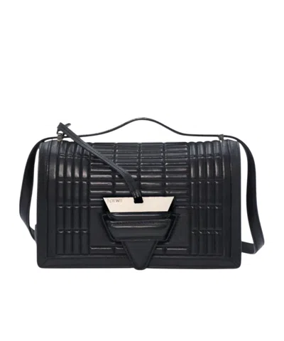 Loewe Flap Shoulder Bag In Black