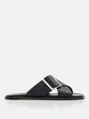 Loewe Sandalo Piatto Petal Belt In Pelle Di Vitello Conciata Al Vegetale