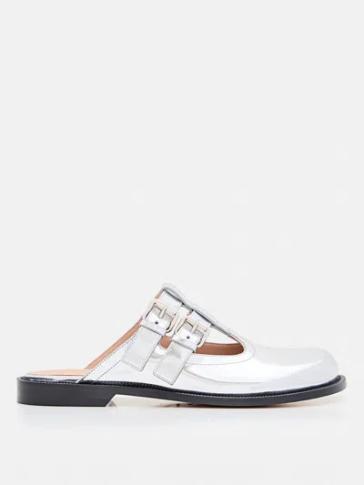 Loewe Flat Sandals Woman Silver