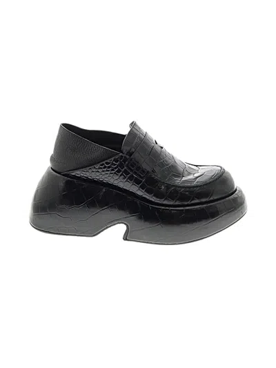 Pre-owned Loewe Flats In Black