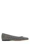 Loewe Toy Crystal-embellished Suede Ballet Flats In Black