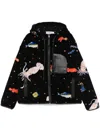 Loewe X Suna Fujita Deep Sea Fleece Jacket In Black