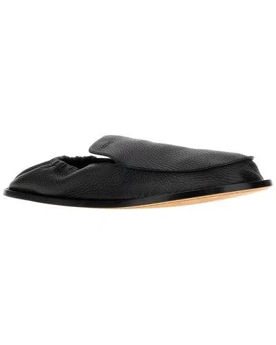 Loewe Flex Leather Loafer In Black
