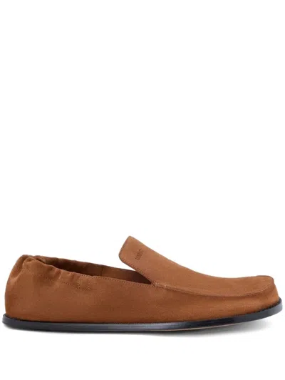 LOEWE LOEWE FLEX SUEDE LEATHER LOAFERS