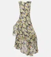 Loewe Allover Daffodil Floral Printed Dress In Multicoloured