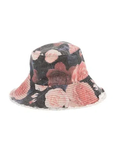 Pre-owned Loewe Floral Bucket Hat In Pink