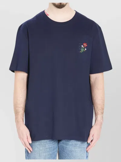 LOEWE FLORAL EMBLEM CREWNECK T-SHIRT