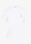 Loewe Floral-embroidered Short-sleeved T-shirt In White
