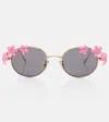 Loewe Signature Oval Sunglasses In Grey
