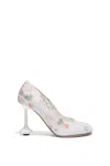 Loewe Leather Floral Toy Pumps 90 In White