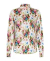 Loewe Flower Print Shirt In Colorful Soft Pink