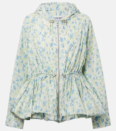 LOEWE FLORAL PEPLUM JACKET