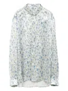 Loewe Floral-print Button-up Shirt In Gray
