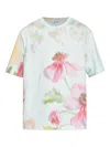 Loewe Loose Fit T-shirt In Cotton In Blue