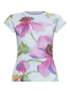 Loewe Small Fit T-shirt In Cotton And Viscose In Multi