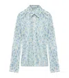 Loewe Floral Print Shirt In Blue