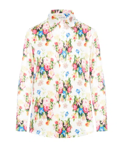 LOEWE LOEWE FLORAL-PRINTED BUTTON-UP SHIRT