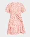 Loewe Silk Blend Taffeta Dress Dresses Rose