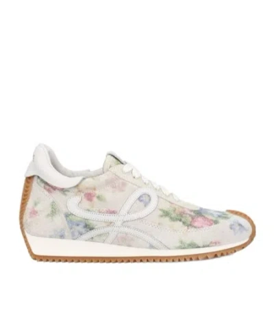 LOEWE LOEWE FLORAL PRINTED LOW-TOP SNEAKERS