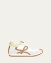 Loewe Flow Runner Leather-trimmed Shell And Suede Sneakers In White Medium Concealer