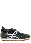 Loewe Flow Runner Sneakers In Nylon And Suede In Grey