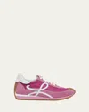 Loewe Flow Runner Lace-up Low-top Sneakers In Pink