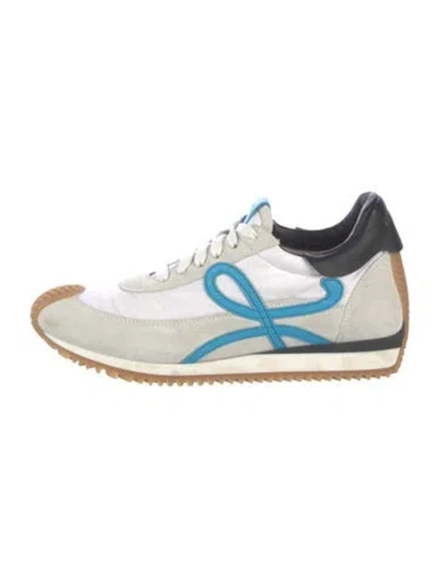 Pre-owned Loewe Flow Retro Sneakers In Blue