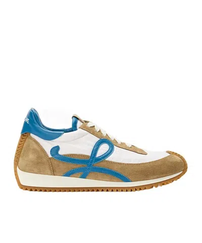 Loewe Flow Runner 2.0 Leather-trimmed Suede And Nylon Sneakers In Brown