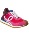 Loewe Flow Runner 2.0 Leather-trimmed Shell And Suede Sneakers