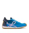 Loewe Flow Runner 2.0 Suede-trimmed Sneakers In Blue