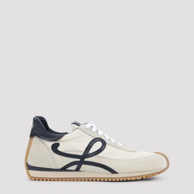Loewe Gold Calf Leather Flow Runner 2.0 Sneakers In Multi