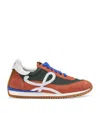 Loewe Flow Runner 2.0 In Nylon E Camoscio In Green