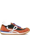 Loewe Flow Runner 2.0 In Nylon E Camoscio In Orange