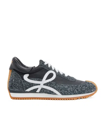 LOEWE FLOW RUNNER IN NYLON AND BRUSHED SUEDE