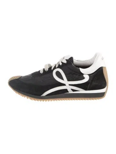 Pre-owned Loewe Flow Runner Athletic Sneakers In Black