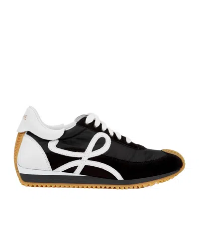 Loewe Flow Runner Black Panelled Sneakers
