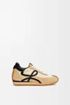 Loewe Multi-panel Lace-up Sneakers - Women's - Cotton/calf Leather/suede/fabric In Multi
